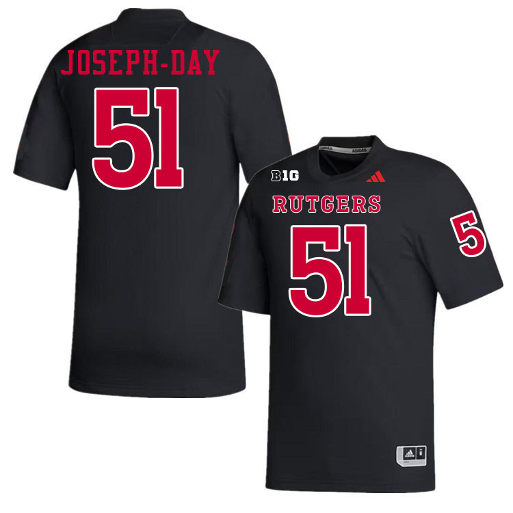 Rutgers Scarlet Knights #51 Sebastian Joseph-Day College Football Jerseys,Uniforms-Black Rutgers Scarlet Knights #51 Sebastian Joseph-Day College Football Jerseys,Uniforms-Black